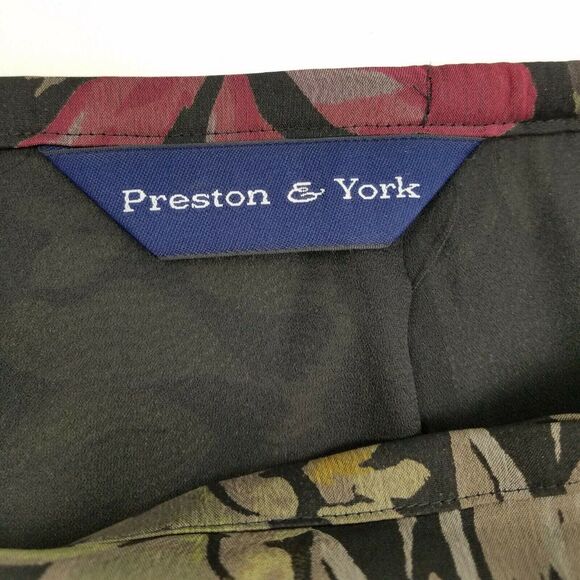 Preston & York Wrap Skirt Size 12 Floral Boho Resortcore‎ Vacay Chic Lightweight - Picture 11 of 12